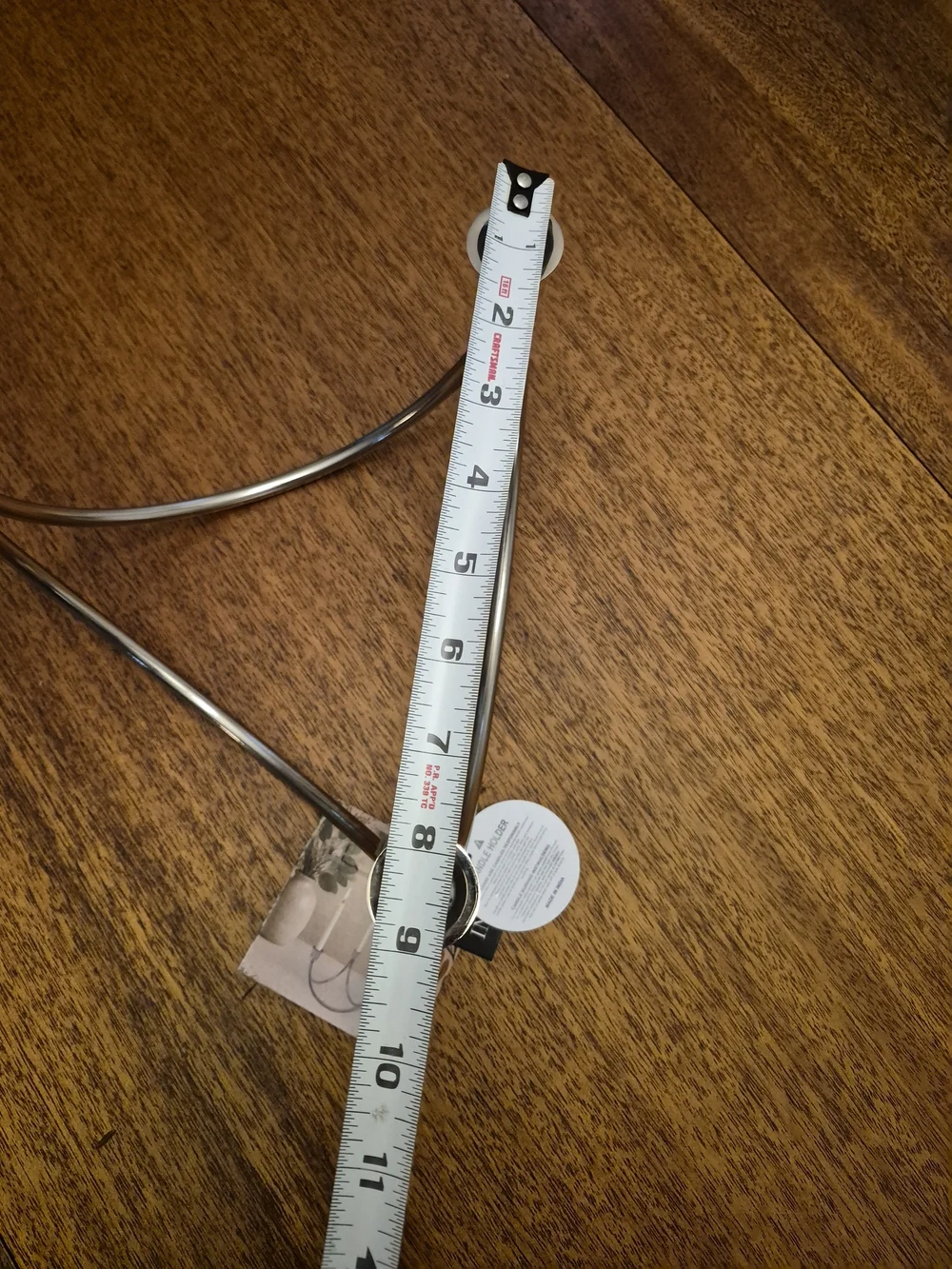 Silver Three-Arm Metal Candle Holder